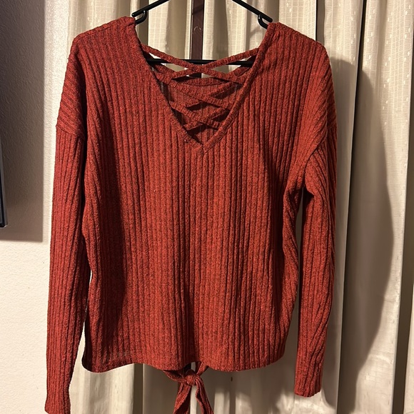 No Boundaries size XL - Burnt Orange Light Sweater - Picture 2 of 3
